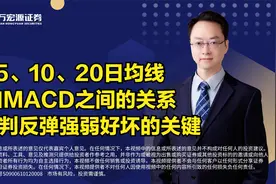 5、10、20日均线和MACD之间的关系，是评判反弹强弱好坏的关键。视频封面