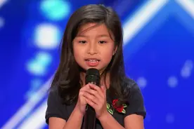 巨肺少女谭芷昀，一首歌轰动美国，评委纷纷爆灯大喊你太有天赋了