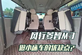 看车、试驾东风风行菱智M3以后，说一说它做小床车的优缺点视频封面