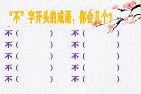 “不”字开头的成语，你会几个？网友：打扰了，告辞！