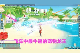 QQ飞车：花了7千抽的宠物九霄龙王，人还可以骑上去飞行