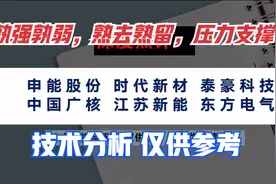 点评：申能股份 时代新材 泰豪科技 中国广核 江苏新能 东方电气视频封面