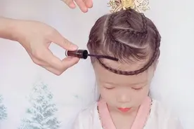 儿童中长发古风发型，编发教程视频视频封面
