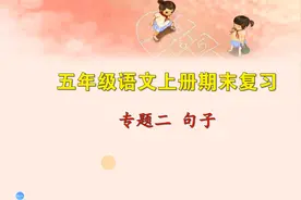 五年级上语文 《句子》期末专项复习，搞好总复习，打好学习基础