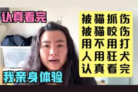 被猫咪抓伤咬伤要打人用狂犬疫苗？亲自打3次全过程基本知识视频封面