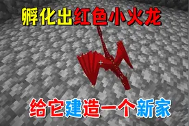 我的世界冰火传说43：孵化出红色小火龙，给它建造一个牢固的新家
