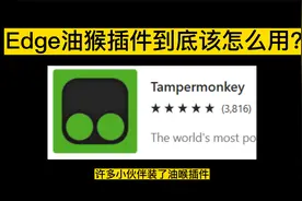 Edge史诗级插件--油猴到底该怎么用？？最强教程来了！！