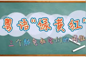 【粤语字词句】粤语“绿黄红”的词组视频封面