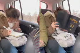 一支笔一个奇迹！开学前90分钟女生疯狂补作业，双手操作太真实视频封面