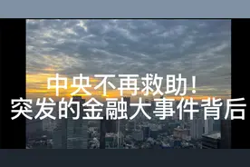 国家宣布不再救助地方债务！谁着急了？视频封面
