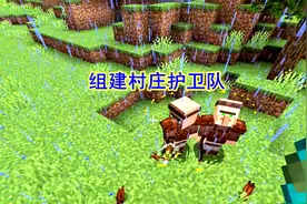 我的世界1.18版本新玩法，村民能拿起装备组建村庄护卫队