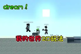 我的世界：MC变成2D横版游戏，dream惨遭龙息烧死了！