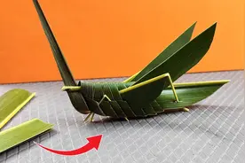 教你用竹叶编织一只蚂蚱，活灵活现，惟妙惟俏，城市里很少人会！视频封面