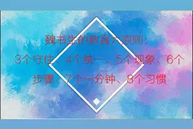 魏书生的教育六原则：3个守住、4个统一、5个现象、6个步骤视频封面