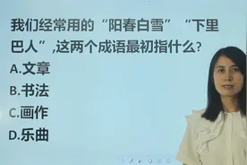 成语辨析：阳春白雪，下里巴人，这两个成语最初指的是什么？视频封面