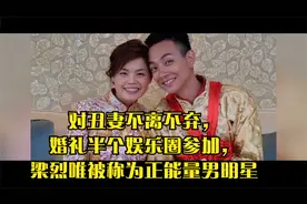 对丑妻不离不弃，婚礼半个娱乐圈参加，梁烈唯被称为正能量男明星视频封面