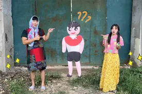 甜甜用橡皮泥捏来福，没想竟被妈妈误认成一头驴，太搞笑了