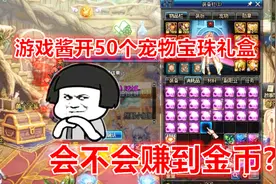 DNF：宠物宝珠礼盒比变更券还便宜，游戏酱买50个看看能不能赚！