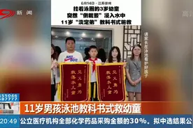 3岁幼童突然“倒栽葱”浸入水中，11岁“淡定弟”教科书式施救视频封面