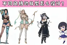 不同风格的人物人体比例会有什么区别？教你认识不同风格的人体！