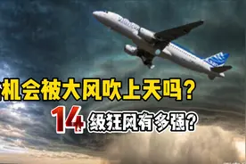 江苏14级狂风将飞机吹的原地转圈，那能把飞机吹上天吗？风的危害视频封面