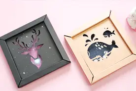 墙壁装饰画不用买，几张卡纸自己做一个，简单又精致！