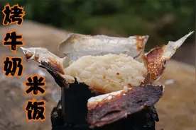 烤牛奶米饭吃过吗？烤出来的饭奶香四溢，香甜软糯，味道真是绝了视频封面