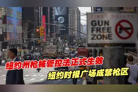 纽约州枪械管控法正式生效，纽约时报广场成禁枪区视频封面