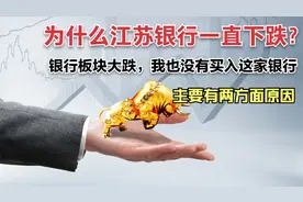 银行板块大跌，我为什么不愿意此时买入江苏银行？视频封面
