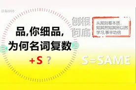 【名词复数为何+S】,刨根究底学习效率倍增视频封面