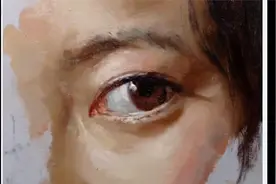 如何使用油画技法绘制写实眼睛（亚洲人）