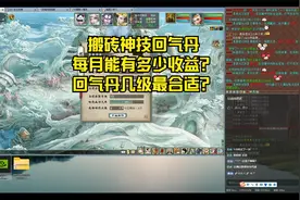 十开搬砖 站街月入小2Q 回气丹几级最合适？