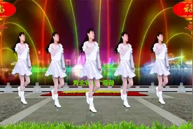 新潮时尚DJ广场舞《荷东的士高》16步附分解，动感好学视频封面