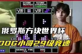 俄罗斯方块：DOG小哥29级竞速，120万分神奇表演视频封面