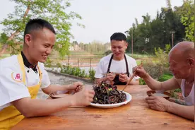 厨师长给四伯做一道麻辣盘龙黄鳝，手撕干煸做法，连骨头都能吃视频封面