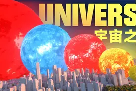把宇宙进行可视化对比：如果把地球直径缩小为1厘米的话……视频封面