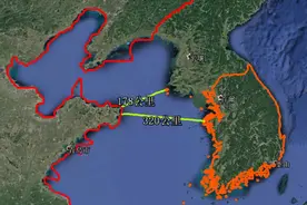 卫星地图看中国离韩国最近距离178公里，用望远镜能看得见对面？视频封面