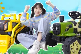 阿晓姐姐来组装玩具汽车，有推土机呢