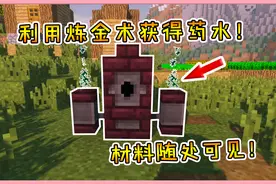 我的世界模组：利用炼金术获得药水！不用炼药台，材料随处可见！