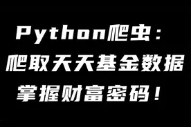 Python爬虫：爬取天天基金数据，掌握财富密码！视频封面