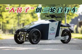 “大鼻子”倒三轮电动自行车，拉人拉货全能，前轮带不倒翁系统！视频封面