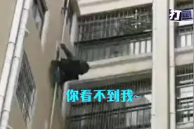 现实版燕子李三现身惠州居民楼外，有这功夫干啥不好，非要当贼视频封面