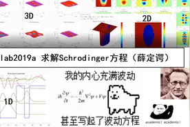 【图灵鸡】如何使用Matlab求解多维薛定谔方程？简单的教程！视频封面