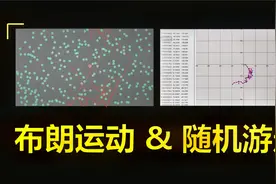 布朗运动与随机游走模型【Excel/Algodoo模拟】视频封面