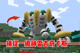 我的世界宝可梦生存32：捕捉一级神雷吉奇卡斯！视频封面