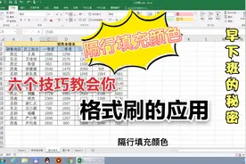 EXCEL格式刷会用吗？6个技巧教会你，从此不加班视频封面