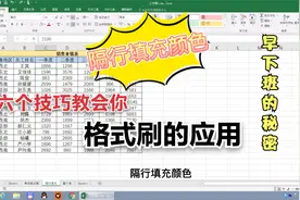 EXCEL格式刷会用吗？6个技巧教会你，从此不加班视频封面