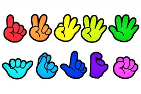 2分钟教宝宝认识10种手势代表的数字#趣味填色儿童简笔画视频封面