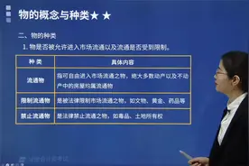 帮考网王润红老师带你重点掌握物的种类有哪些？分类标准是什么？