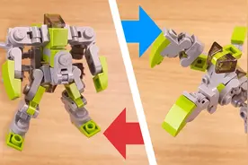 【乐高积木MOC教程】只要17种乐高零件 类似于翼刀的变形螳螂机甲